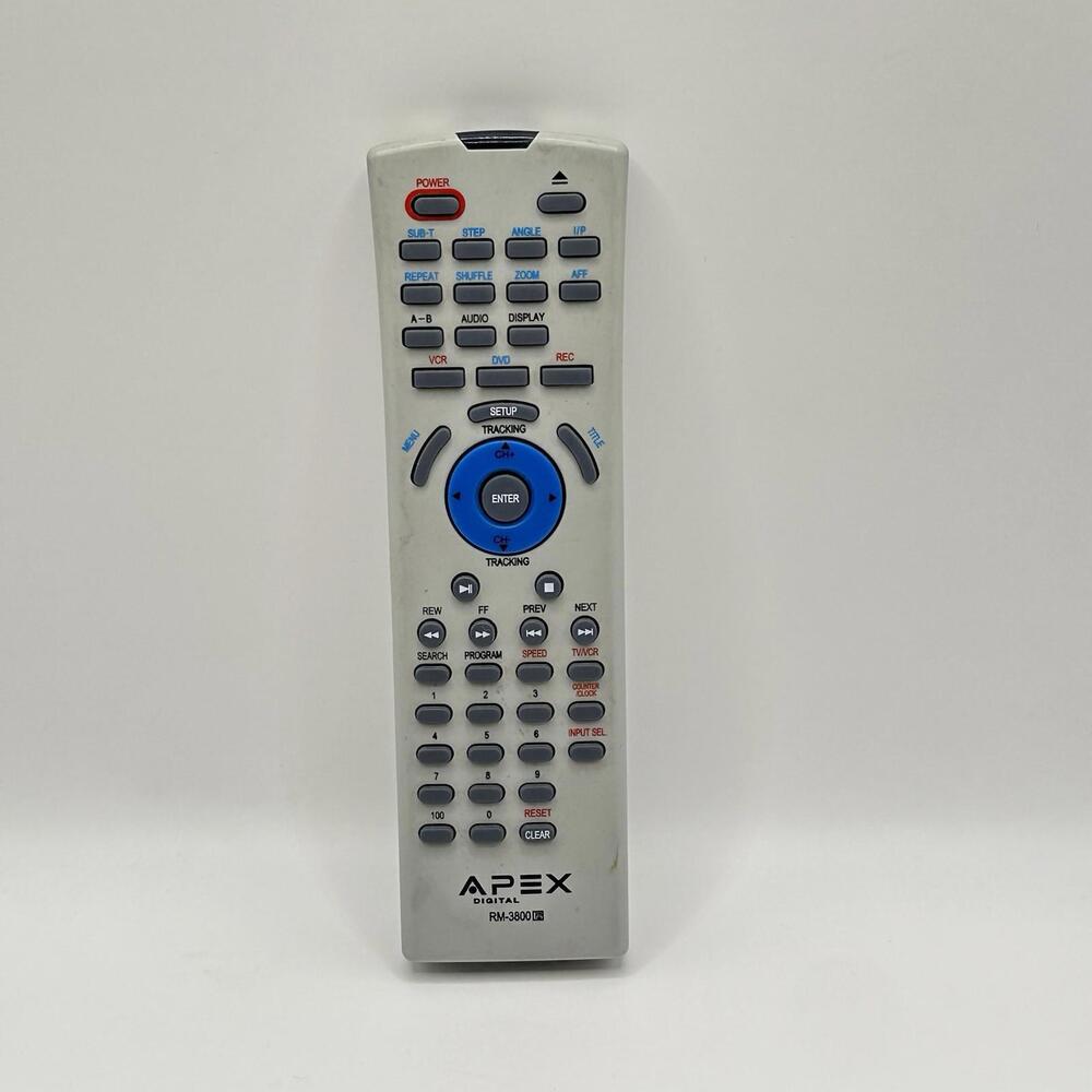 Original Apex Digital RM-3800 TV/VCR/DVD OEM Remote Control (Preowned)
